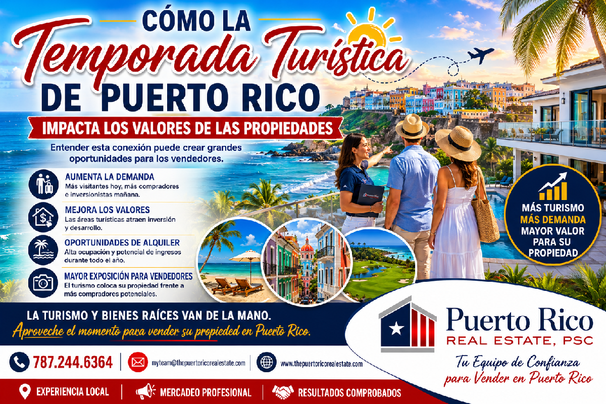 Cómo la Temporada Turística de Puerto Rico Impacta el Valor de las Propiedades
